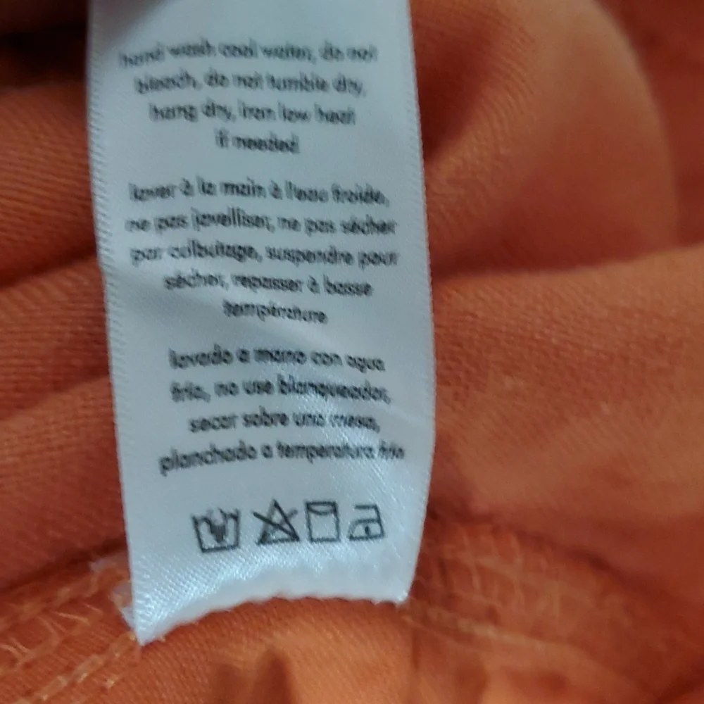 Onia orange linen cargo short men size M